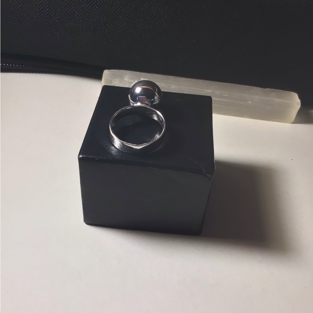 Statement Sterling Silver Ball Ring - image 6